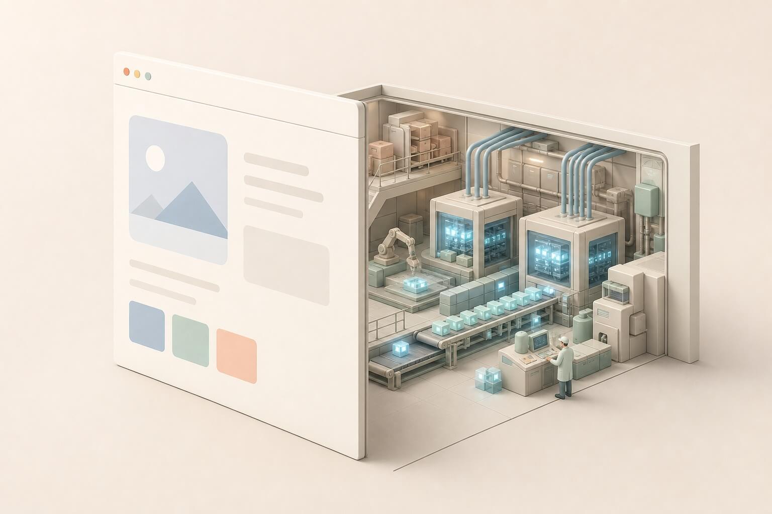 An AI factory behind the internet